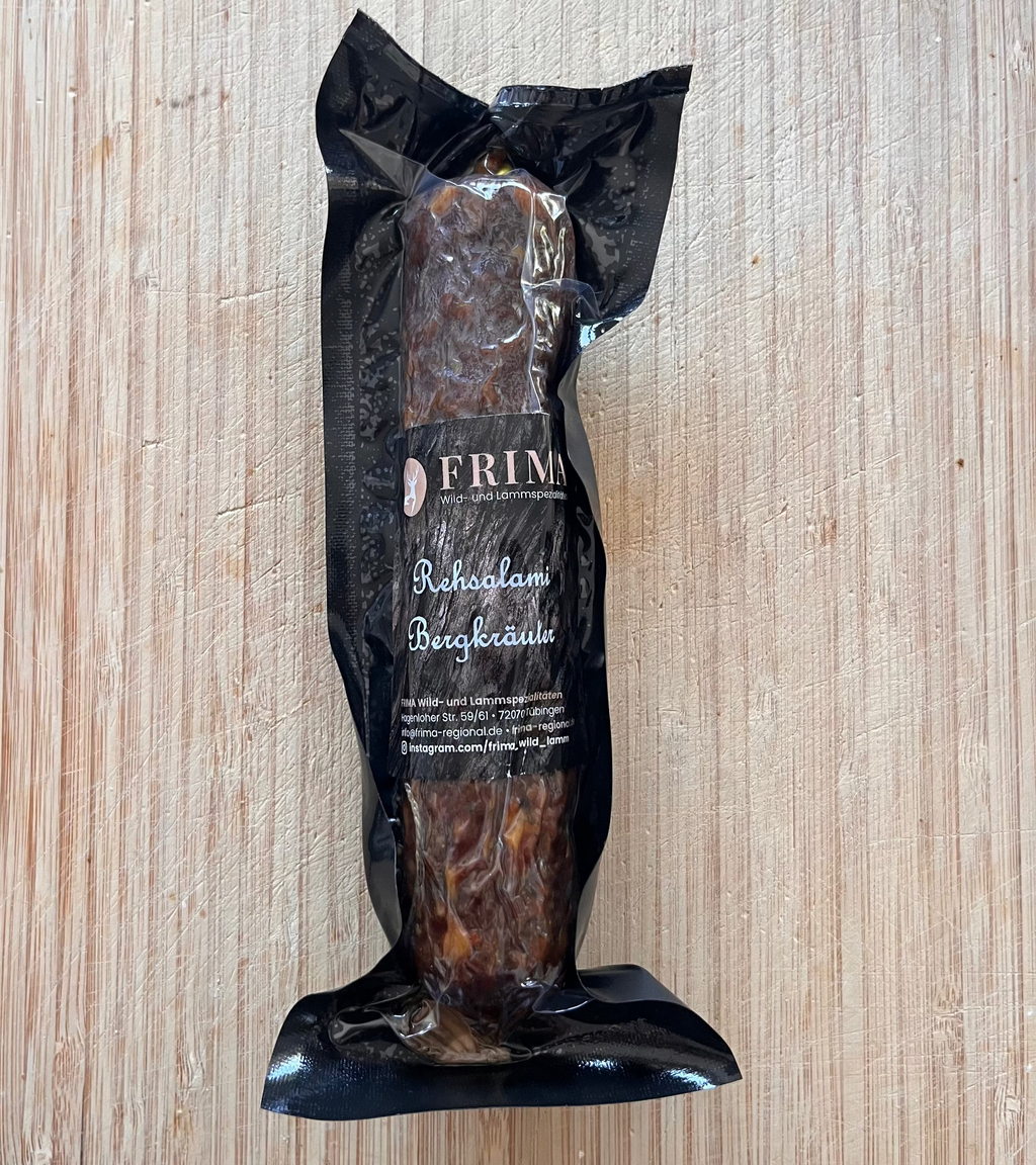 Rehsalami mit Bergkräutern