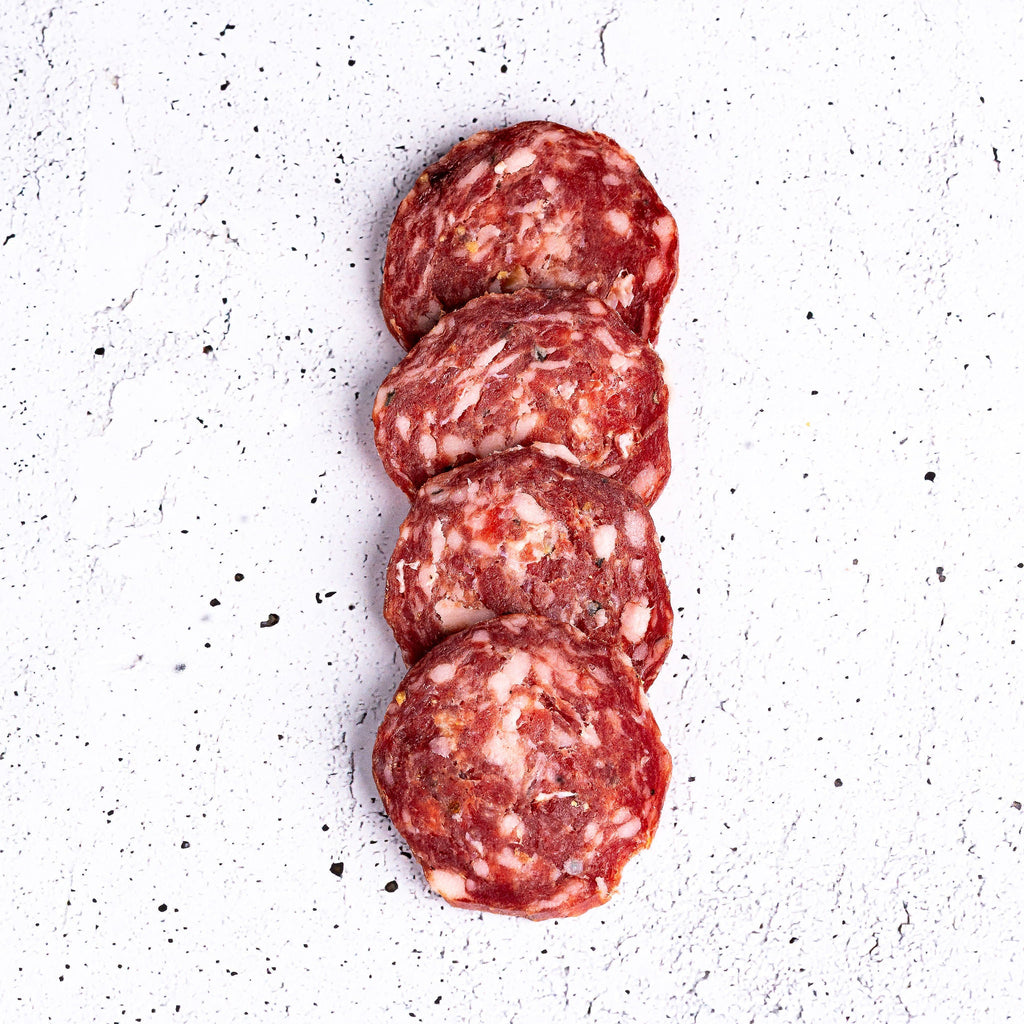 Schafsalami mit Knoblauch
