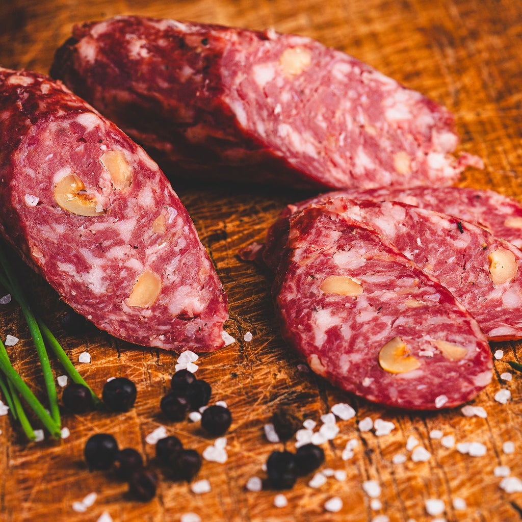 Wildschwein Salami mit Haselnuss